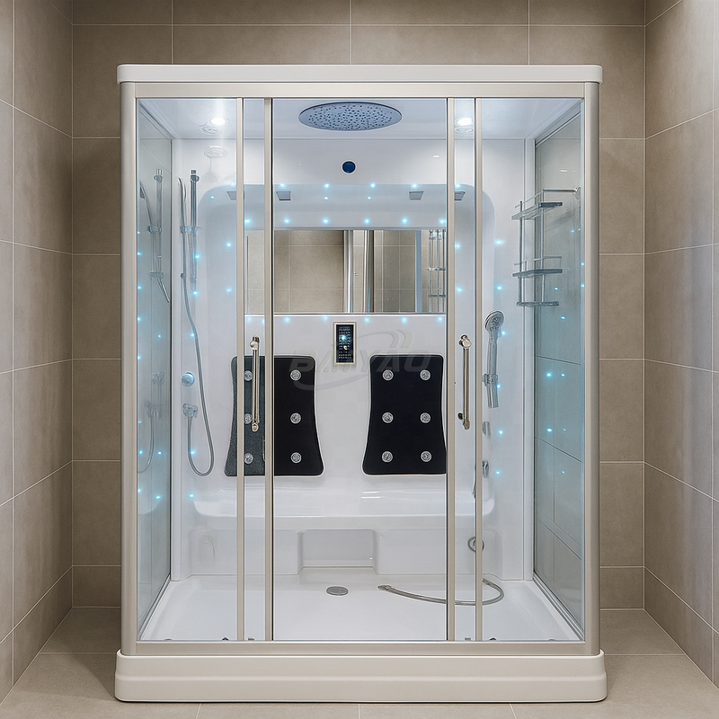 Luxury 2‑Person Spa Bathtub – Modern Built In Hot Tub
