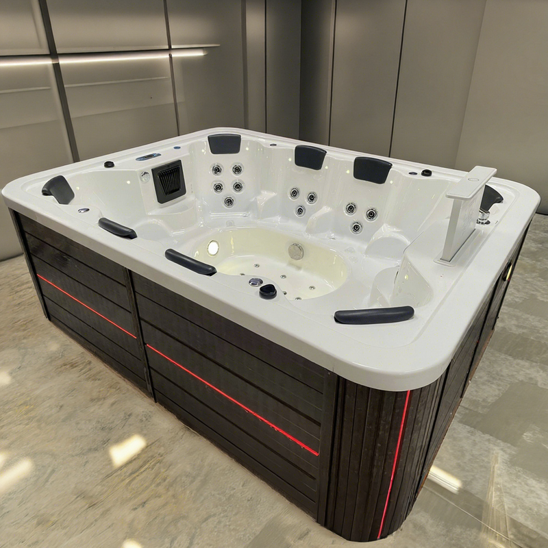 8‑Person Modern Freestanding Spa – Luxury Hydrotherapy Hot Tub
