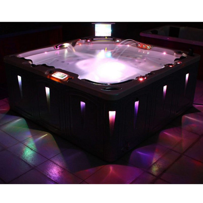 5 Person Hot Tub Hydro Jet whirlpool Spa Pool Outdoor Massage Bed with Music Speaker